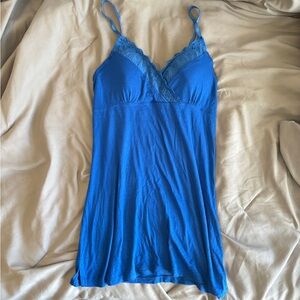 Dark blue sleep dress okay condition